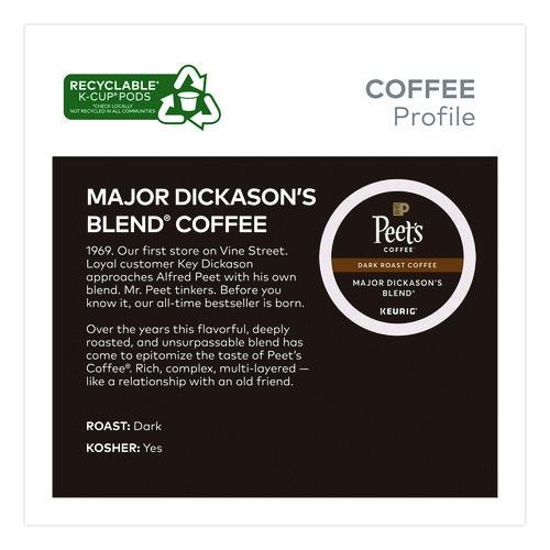Image of Peet's Coffee & Tea® 5000367923 Major Dickason's Blend K-Cups, 0.44 oz, 40/Box