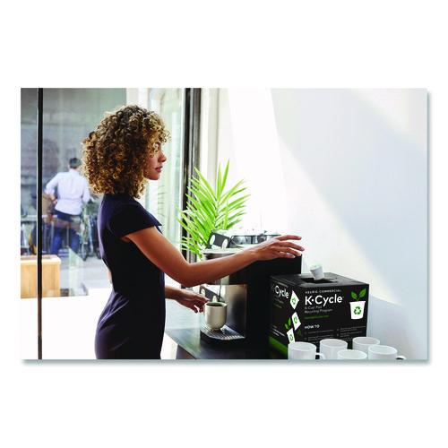 Image of Keurig® 5000391844/0630 K-Cycle K-Cup Pod Recycling Station, Plastic, Black/Green/White, 5/Pack