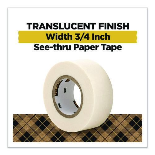 Image of Scotch® 814-2P-SR Paper Tape, 3/4" x 600", White, 2/Pack