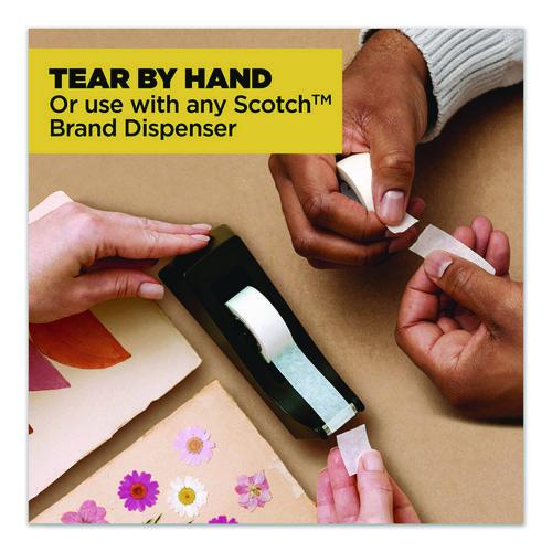 Image of Scotch® 814-2P-SR Paper Tape, 3/4" x 600", White, 2/Pack