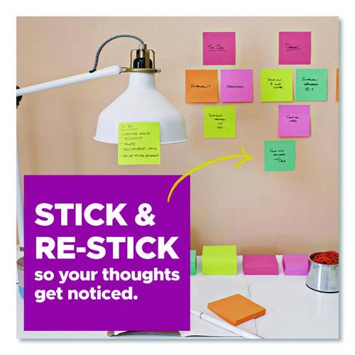 Image of Post-it® Notes Super Sticky 654-10SSCY Super Sticky Pads in Canary Yellow, 3 x 3, 90 Sheets/Pad, 10 Pads/Pack