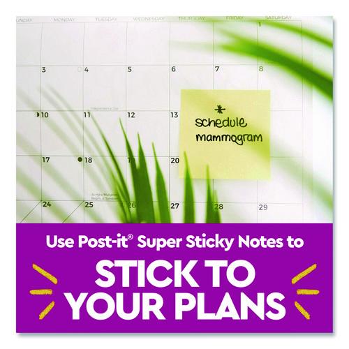 Image of Post-it® Notes Super Sticky 654-10SSCY Super Sticky Pads in Canary Yellow, 3 x 3, 90 Sheets/Pad, 10 Pads/Pack