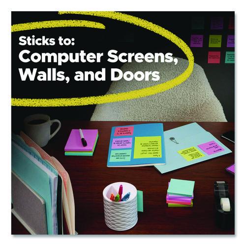 Image of Post-it® Notes Super Sticky 654-10SSCY Super Sticky Pads in Canary Yellow, 3 x 3, 90 Sheets/Pad, 10 Pads/Pack