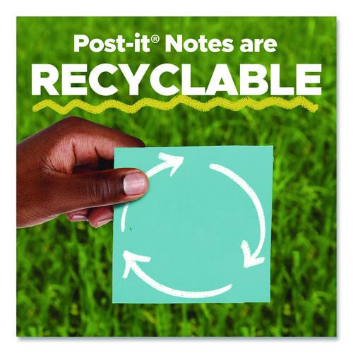 Image of Post-it® Notes Super Sticky 654-10SSCY Super Sticky Pads in Canary Yellow, 3 x 3, 90 Sheets/Pad, 10 Pads/Pack
