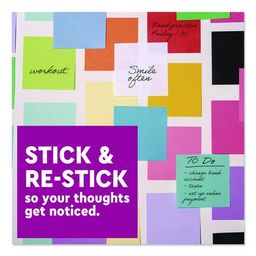 Image of Post-itÂ® Notes Super Sticky Super Sticky Pads in Energy Boost Collection Colors, 3 x 3, Limeade, 90 Sheets/Pad, 5 Pads/Pack