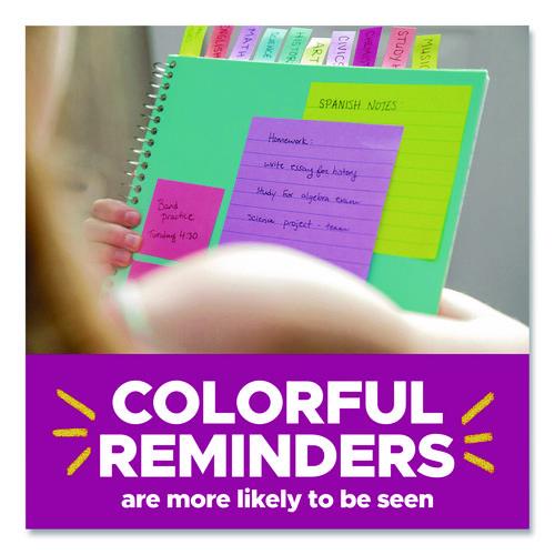 Image of Post-itÂ® Notes Super Sticky Super Sticky Pads in Energy Boost Collection Colors, 3 x 3, Limeade, 90 Sheets/Pad, 5 Pads/Pack