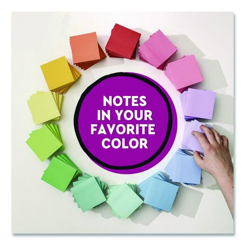 Image of Post-itÂ® Notes Super Sticky Super Sticky Pads in Energy Boost Collection Colors, 3 x 3, Limeade, 90 Sheets/Pad, 5 Pads/Pack