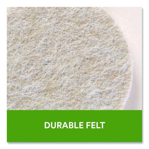Image of Scotch SP855-NA Felt Pad Protectors, Assorted Round, Beige, 78/Pack