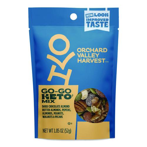 Image of Orchard Valley Harvest® JOH13488 Go-Go Keto Mix, 1.85 oz Bag, 14/Carton