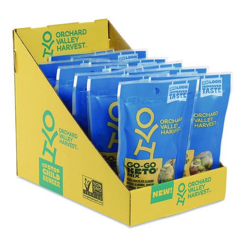 Image of Orchard Valley Harvest® JOH13488 Go-Go Keto Mix, 1.85 oz Bag, 14/Carton