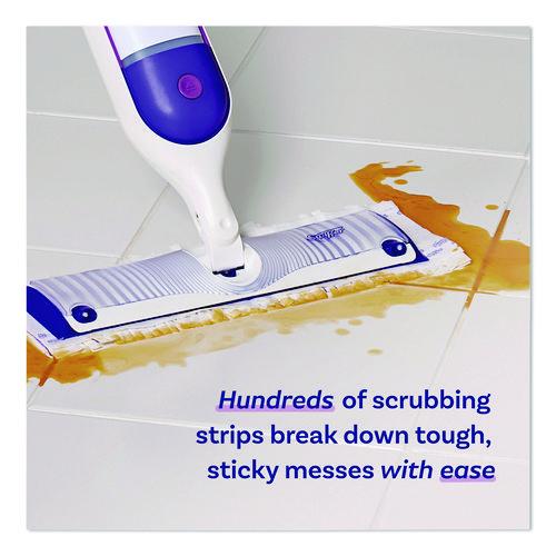 Image of SwifferÂ® PowerMop Mopping Pads, 15.4 x 5.3, White/Purple, 8/Pack