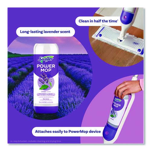Image of SwifferÂ® PowerMop Refill Cleaning Solution, Lavender Scent, 25.3 oz Refill Bottle, 2/Pack