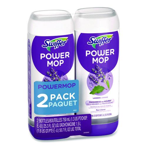 Image of SwifferÂ® PowerMop Refill Cleaning Solution, Lavender Scent, 25.3 oz Refill Bottle, 2/Pack
