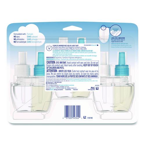 Image of Febreze® 54344 PLUG Air Freshener Refills, Linen and Sky, 0.87 oz, 3/Pack