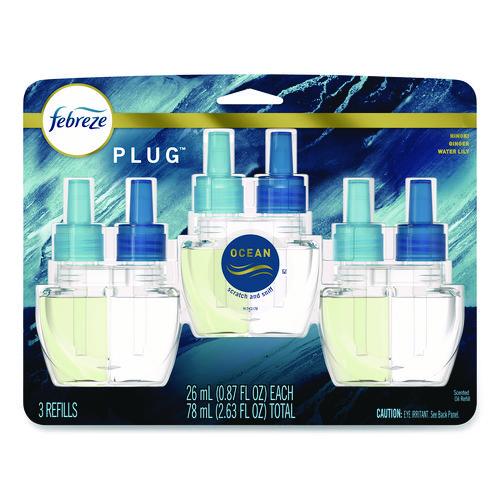 Image of FebrezeÂ® PLUG Air Freshener Refills, Ocean, 0.87 oz, 3/Pack