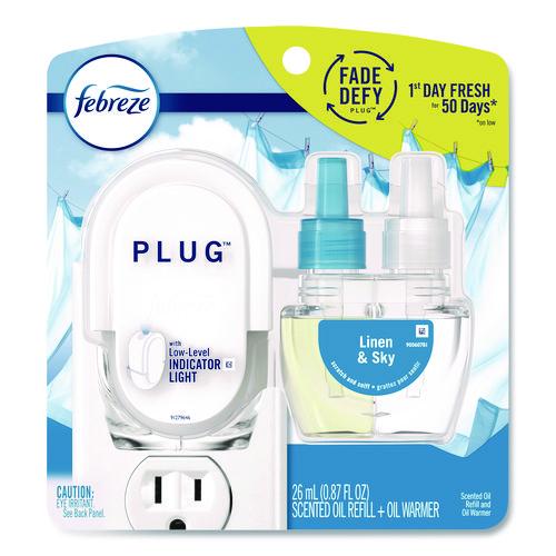 Image of Febreze® 90121 PLUG Air Freshener Warmer Start Kit, Clear/White