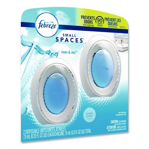 Image of Febreze® 93326EA smallSPACES, Linen and Sky, 0.25 oz, 2/Pack
