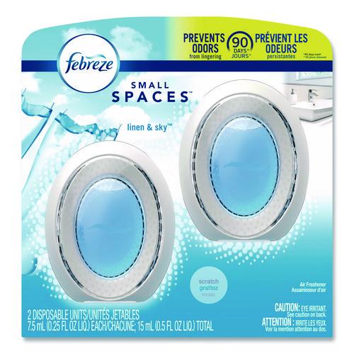 Image of Febreze® 93326EA smallSPACES, Linen and Sky, 0.25 oz, 2/Pack