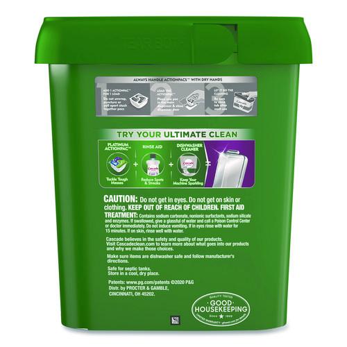 Image of CascadeÂ® Action Pacs, Fresh Scent, 40.9 oz Tub, 78/Pack