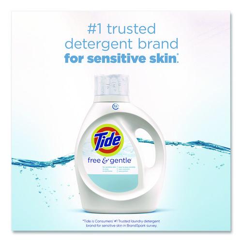Image of Tide® 21440 Free and Gentle Liquid Laundry Detergent, 64 Loads, 84 oz Bottle