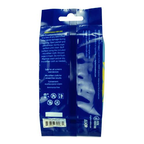 Image of Digital Innovations 32566 ScreenDr Device and Screen Cleaning Wipes, 6.88" x 3.9", Unscented, White/Gray, 20/Pack