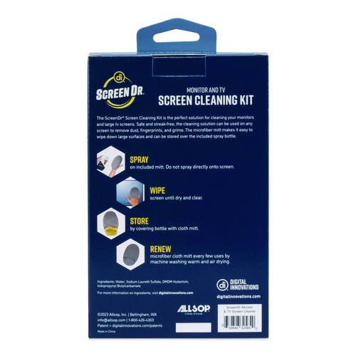Image of Digital Innovations 32564 Screen Dr Monitor and TV Screen Cleaning Kit, 6.76 oz Spray Bottle with Microfiber Mitt