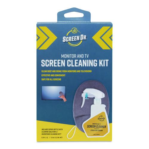 Image of Digital Innovations 32564 Screen Dr Monitor and TV Screen Cleaning Kit, 6.76 oz Spray Bottle with Microfiber Mitt