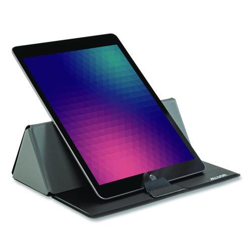 Image of Allsop® 32670 Foldio Laptop and Tablet Stand, +30 Tilt, 9.5" x 14.5" x 3", Black, Supports 7 lb