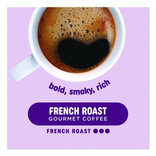 Image of Pick Me Up Provisions 52966CT French Roast Coffee K-Cups, 24/Box, 4 Boxes/Carton