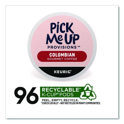 Image of Pick Me Up Provisions 52969CT Colombian Coffee K-Cups, 24/Box, 96/Carton