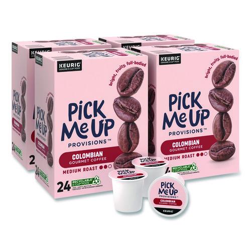 Image of Pick Me Up Provisions 52969CT Colombian Coffee K-Cups, 24/Box, 96/Carton