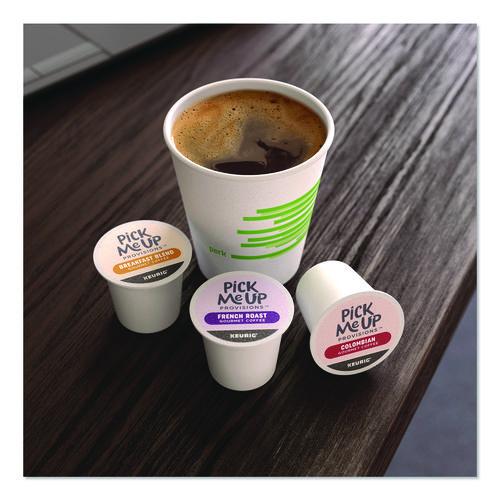 Image of Pick Me Up Provisions 5000381026 French Roast Coffee K-Cups, 24/Box