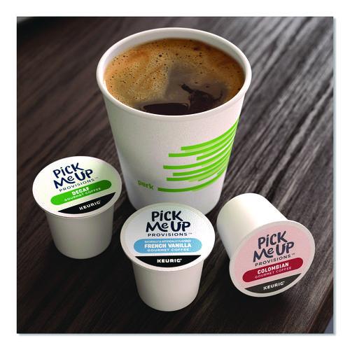 Image of Pick Me Up Provisions 5000382575 Decaf Coffee K-Cups, 24/Box