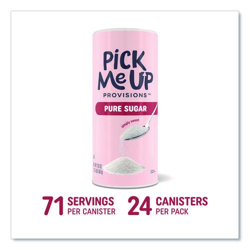 Image of Pick Me Up Provisions PM62433CT/94203 Pure Sugar, 20 oz Canister, 24/Carton