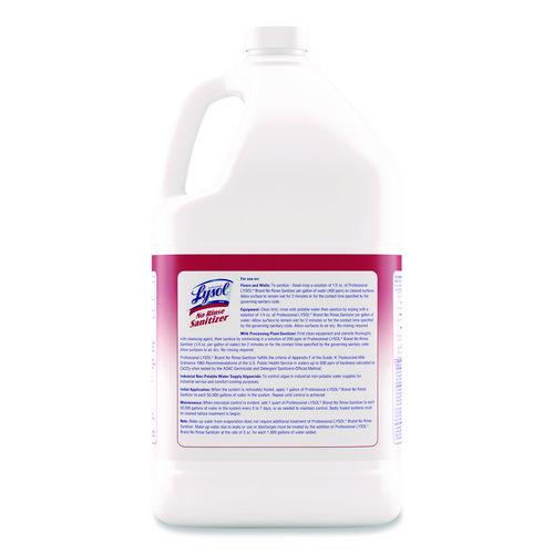 Image of Professional LYSOLÂ® Brand No-Rinse Sanitizer Concentrate, Unscented, 128 oz Bottle