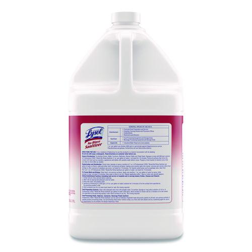 Image of Professional LYSOLÂ® Brand No-Rinse Sanitizer Concentrate, Unscented, 128 oz Bottle
