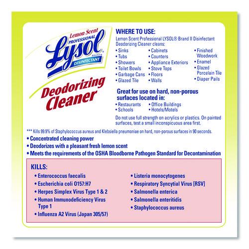 Image of Professional LYSOLÂ® Brand No-Rinse Sanitizer Concentrate, Unscented, 128 oz Bottle