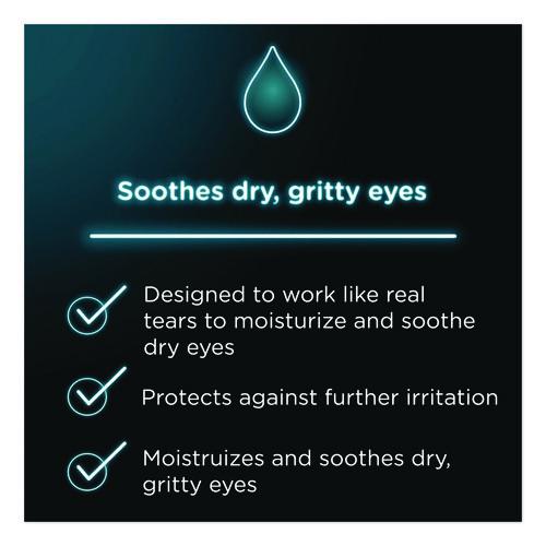 Image of Visine® 49374 Dry Eye Relief Lubricant Eye Drops, 15 mL Bottle, 2/Box