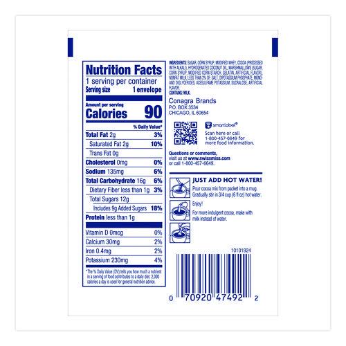 Image of Swiss Miss® GOV47492 Marshmallow Hot Cocoa Mix, 0.73 oz Packet, 50/Box