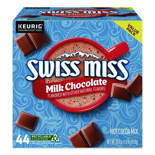 Image of Swiss Miss® 5000345148 Milk Chocolate Hot Cocoa K-Cups, 0.65 oz, 44/Box