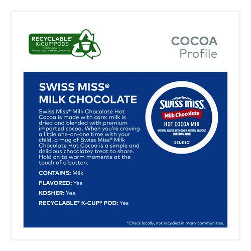 Image of Swiss Miss® 5000345148 Milk Chocolate Hot Cocoa K-Cups, 0.65 oz, 44/Box