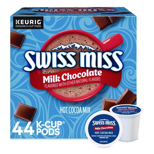 Image of Swiss Miss® 5000345148 Milk Chocolate Hot Cocoa K-Cups, 0.65 oz, 44/Box
