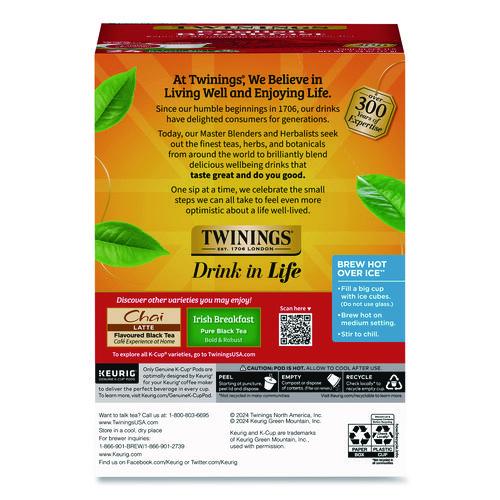 Image of TWININGS® TNA85780 Tea K-Cups, English Breakfast. 0.11, 24/Box