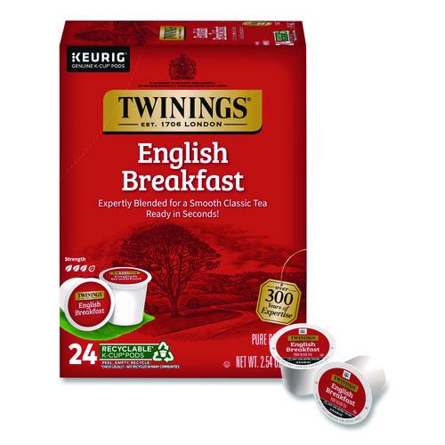 Image of TWININGS® TNA85780 Tea K-Cups, English Breakfast. 0.11, 24/Box
