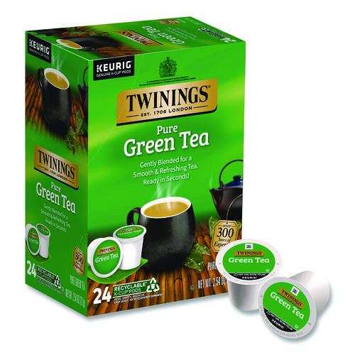 Image of TWININGS® TNA85788 Tea K-Cups, Green Tea, 0.11 oz, 24/Box