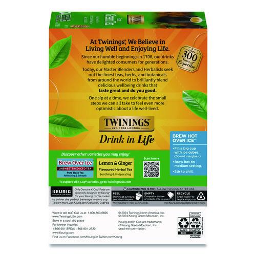 Image of TWININGS® TNA85788 Tea K-Cups, Green Tea, 0.11 oz, 24/Box
