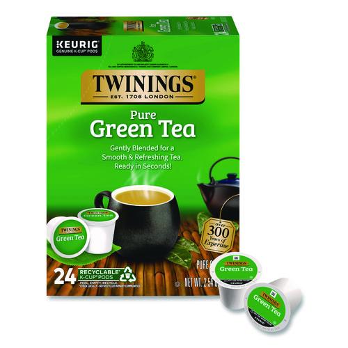 Image of TWININGS® TNA85788 Tea K-Cups, Green Tea, 0.11 oz, 24/Box