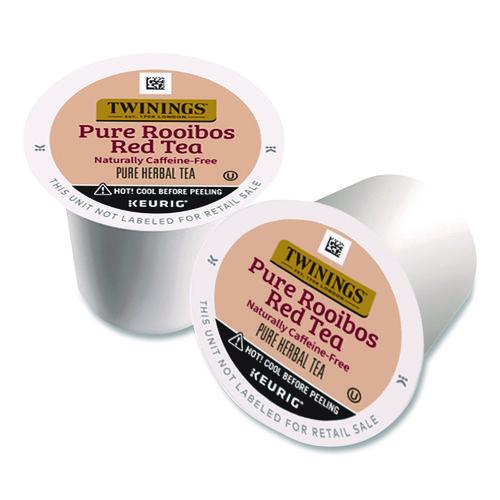 Image of TWININGSÂ® Tea K-Cups, Pure Rooibos Red Tea, 0.12 oz, 24/Box