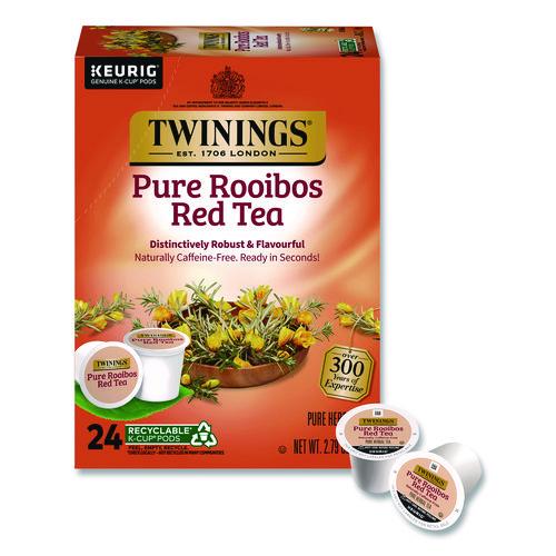 Image of TWININGSÂ® Tea K-Cups, Pure Rooibos Red Tea, 0.12 oz, 24/Box