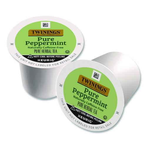 Image of TWININGS® TNA85813 Tea K-Cups, Pure Peppermint, 0.11 oz, 24/Box